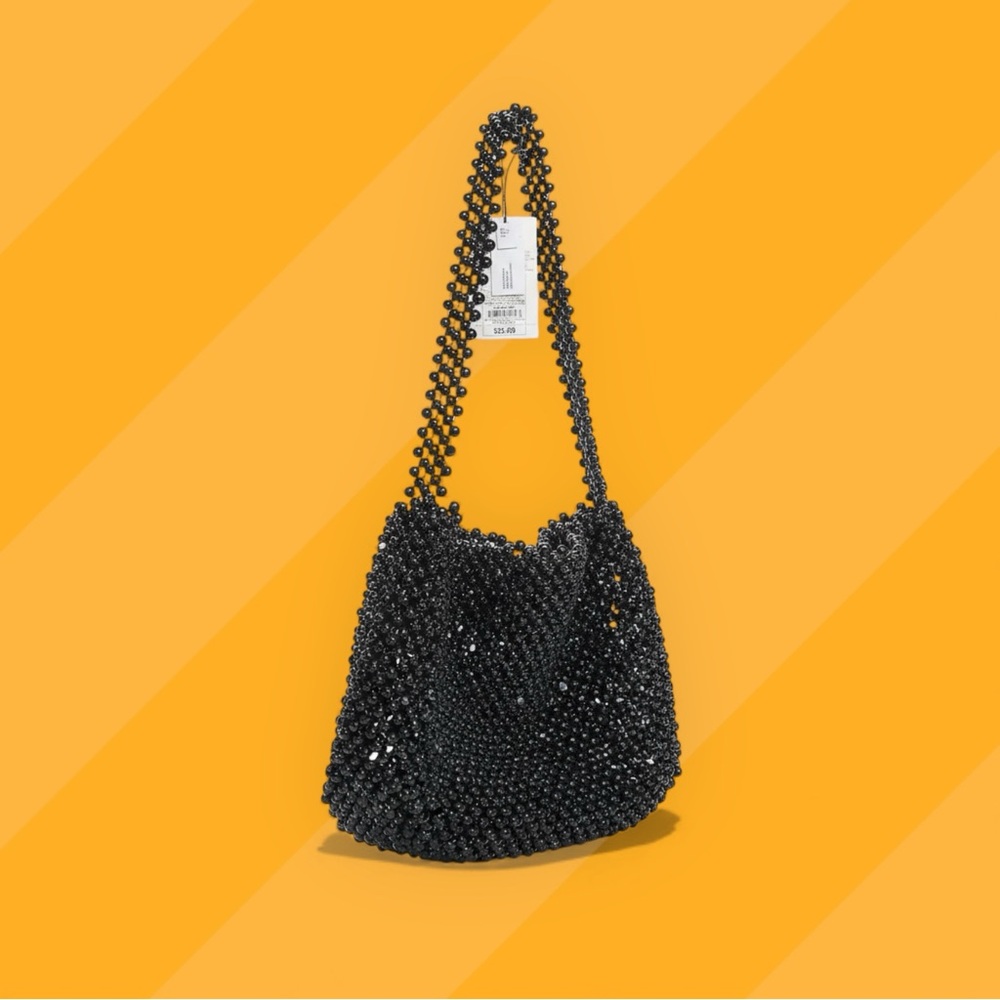 Universal Thread Black Beaded Shoulder Bag